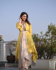 Elegant Rakul Preet Singh in a Grey Dress with a Yellow Jacket Photos 04