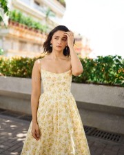 Glam Beauty Alia Bhatt in a Vibrant Yellow Floral Maxi Dress Photos 02