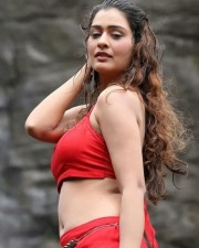 Golmaal Actress Payal Rajput Sexy in a Red Dress Photos 03