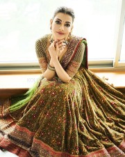 Gorgeous Kajal Aggarwal in an Embroidered Lehenga at Ambani Wedding Pictures 01