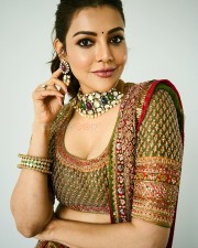 Gorgeous Kajal Aggarwal in an Embroidered Lehenga at Ambani Wedding Pictures 02