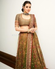 Gorgeous Kajal Aggarwal in an Embroidered Lehenga at Ambani Wedding Pictures 03