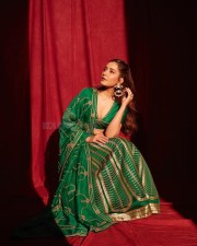 Gorgeous Raashii Khanna in a Green Designer Lehenga Pictures 04