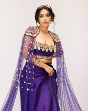 Hello Mummy Actress Aishwarya Lekshmi in a Purple Dress Photos 04