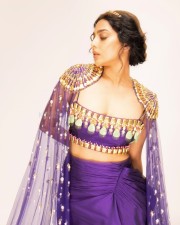 Hello Mummy Actress Aishwarya Lekshmi in a Purple Dress Photos 05