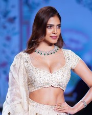 Hot Actress Malavika Mohanan Ramp Walk at Hyderabad Times Fashion Week Pictures 02