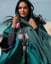 Indian Beauty Esha Gupta in a Khayal Abaya Photoshoot Pictures 03