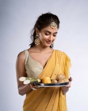 Pooja Hegde in Traditional Saree Pictures 03