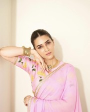 Pretty Kriti Sanon in Pink Saree Pictures 01