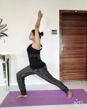 Priyamani Performing Yoga On International Yoga Day Photos