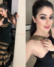 Raai Laxmi Black Dress Photos