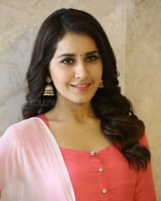 Raashi Khanna At Tholi Prema Movie Success Meet Photos