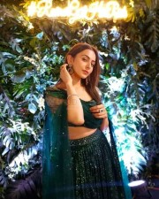 Rakul Preet Singh in an Olive Green Lehenga Photoshoot Pictures 04