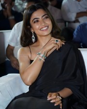 Rashmika Mandanna in a Stunning Black Saree Pictures 06