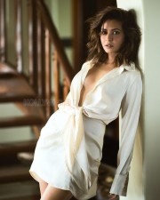 Risky Romeo Actress Kriti Kharbanda Braless in a White Shirt Pictures 01