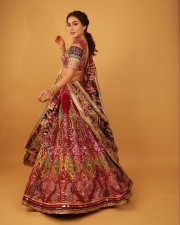 Sara Ali Khan in a Multi Coloured Lehenga at Anant Ambani and Radhika Merchant Haldi Ceremony Photos 02