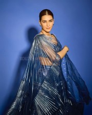 Seductive Kriti Sanon in a Blue Lehenga Pictures 01