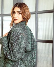 Sexy Kriti Sanon in a Rusty Green Outfit Photos 03