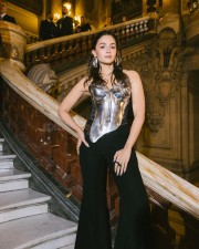 Show Stopping Alia Bhatt in a Silver Corset at Paris Fashion Week Pictures 03