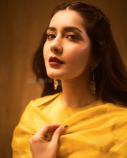 Sparkling Beauty Raashi Khanna in a Vibrant Yellow Kurta Set Photos 07