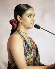 Stunning Keerthy Suresh in a Floral Printed Saree with Backless Blouse Photos 01