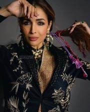 Stunning Malaika Arora in a JADE Denim Jacket and Denim Pants Photos 06