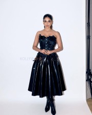 Stunning Malavika Mohanan in a Bold Black Off Shoulder Gown Photos 03