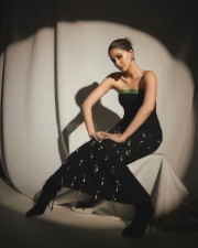 Stylish Ananya Panday in a Black Corset and Pearl Embellished Skirt Photos 06