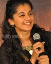 Taapsee At Sahasam Movie Success Meet Pictures