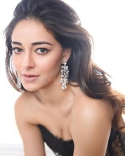 Tempting Ananya Panday in a Black Lace Corset Dress Pictures 02
