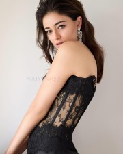 Tempting Ananya Panday in a Black Lace Corset Dress Pictures 04