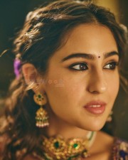 Vintage Beauty Sara Ali Khan in a Stunning Lehenga Choli Photos 05