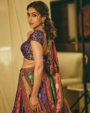 Vintage Beauty Sara Ali Khan in a Stunning Lehenga Choli Photos 06