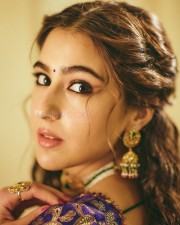 Vintage Beauty Sara Ali Khan in a Stunning Lehenga Choli Photos 09