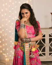 Beautiful Priyanka Mohan in a Pink Lehenga Photos 02