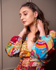 Fashion Beauty Dhvani Bhanushali in a Colorful Dress Photos 03