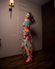 Fashion Beauty Dhvani Bhanushali in a Colorful Dress Photos 06