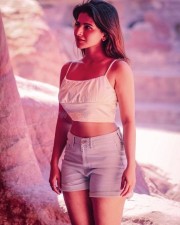 Sexy Iswarya Menon in a Tiny Top and Shorts Pictures 02