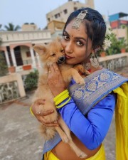 Chepala Katha Fame Meghana Chowdary Latest Dussehra Festival Stills