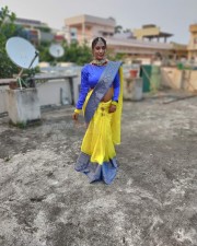 Chepala Katha Fame Meghana Chowdary Latest Dussehra Festival Stills