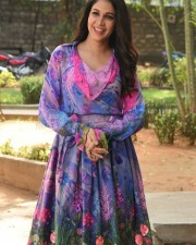 Actress Lavanya Tripathi At Arjun Suravaram Movie Success Meet Pictures