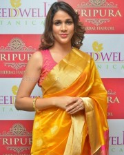 Actress Lavanya Tripathi At Tripura Herbal Hair Oil Launch Photos