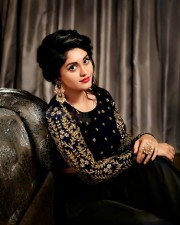 Actress Surbhi Black Dress Photoshoot Pictures