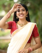 Actress Yashvika Nishkala at Cherasala Movie Pre Release Event Photos 12