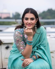 Attractive Kavya Thapar in a Stylish Saree with a Transparent Blouse Photos 02