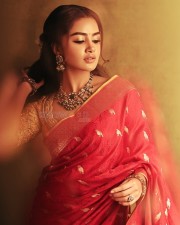 Beautiful Anupama Parameswaran in a Traditional Silk Saree Photoshoot Pictures 07