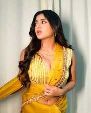 Bold and Beautiful Rashi Singh in a Yellow Saree Photos 02