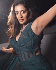 Elegant Beauty Rashi Singh in Black Corset Top Photos 03