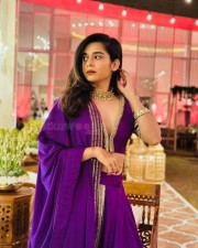 Gorgeous Mithila Palkar in a Purple Lehenga Pictures 03