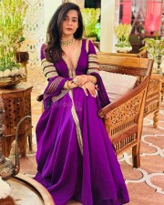 Gorgeous Mithila Palkar in a Purple Lehenga Pictures 04